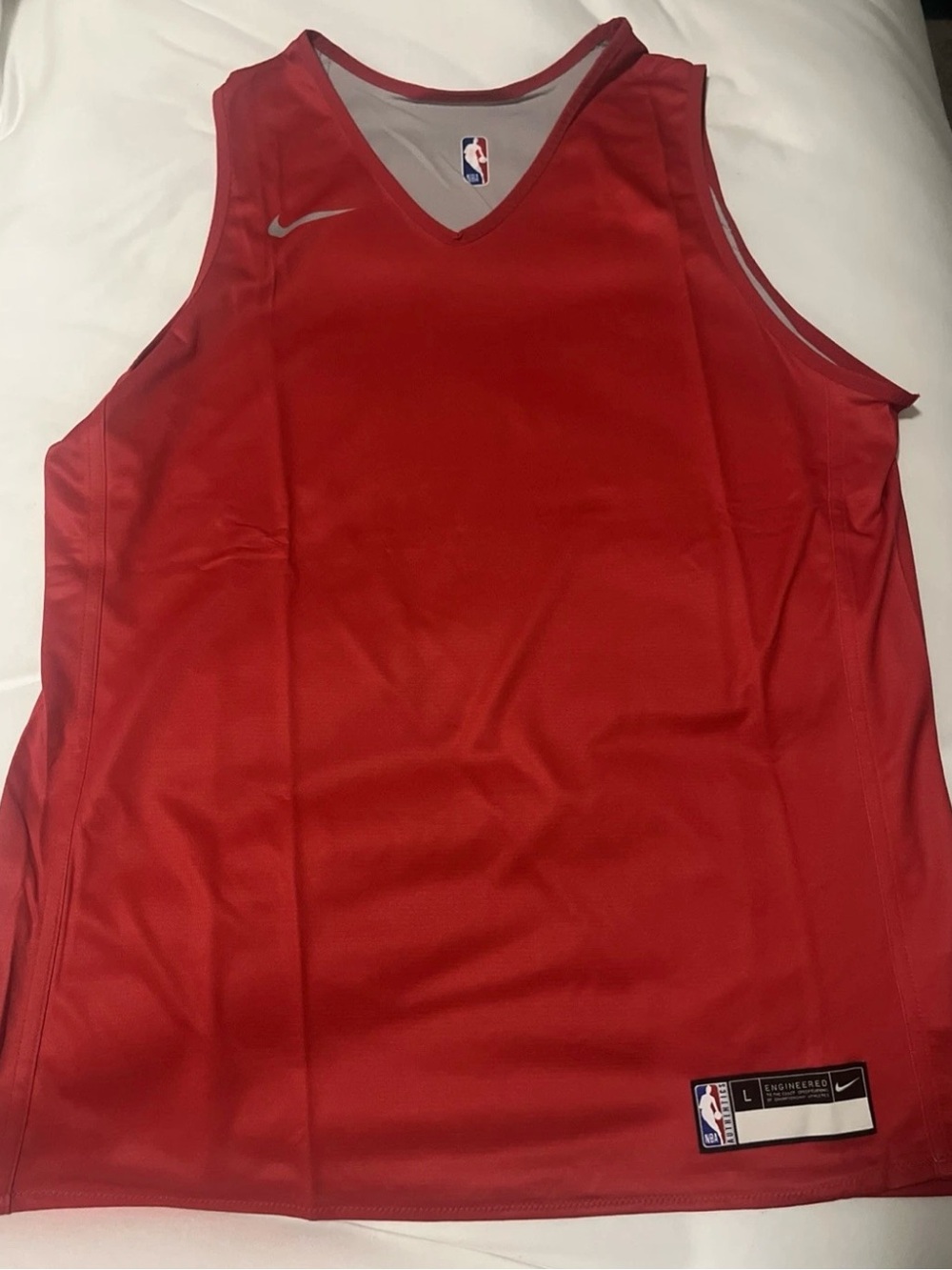 Nike Mens Basketball NBA Sleeveless Pullover Tank Top Red Reversible M & L